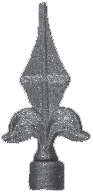 iron finials