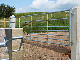 Double Handed Gate Catch Manchester type  Zinc Plated  farm gates MANGTUNP 