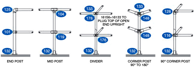 key clamp selector guide - LEVEL HANDRAIL