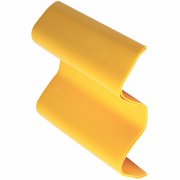 Crash barrier yellow rubber end sheath