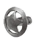 wrought iron gate & door handle 62w x 72dia