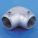 Elbow for slope up to 11° - key clamp handrail fitting