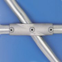 ADJUSTABLE CROSS 30º-45º - key clamp handrail fitting