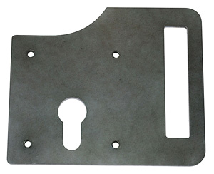 Weld-in standard lock plate