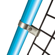 Wire mesh panel clip - single