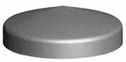 round metal post cap with flange