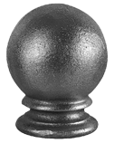 metal ball post top