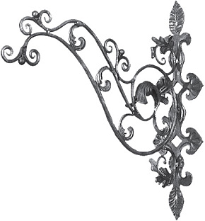 wrought iron door handle