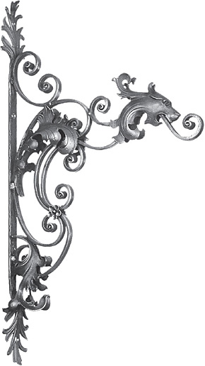 wrought iron door handle