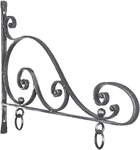 wrought iron door handle