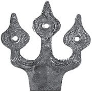 ornate metal weld tab